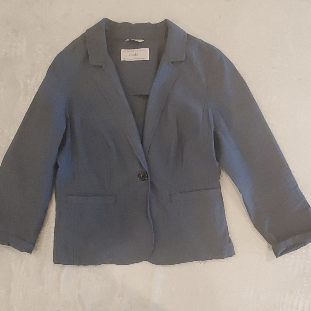 Caslon chambray blazer size small